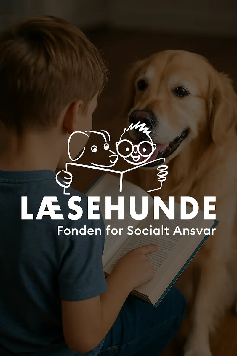 Læsehunde hjælper børn