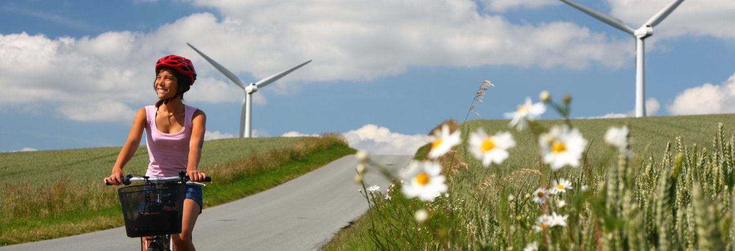 Vindmøller nær sommerhus